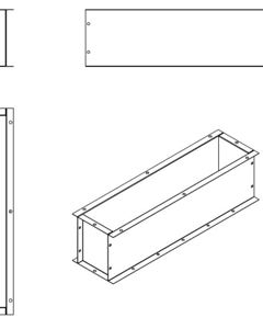 Branch piece mill BD15 M152 galv. M&M